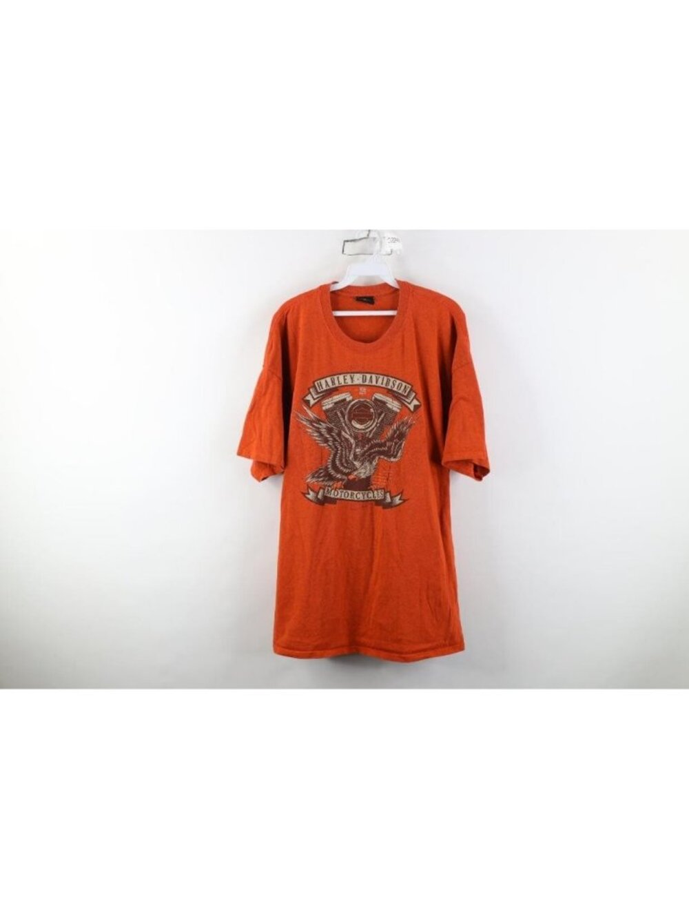 Vintage Y2K Harley Davidson Mens 2XL Spell Out Eagle Engine Gettysburg T-Shirt